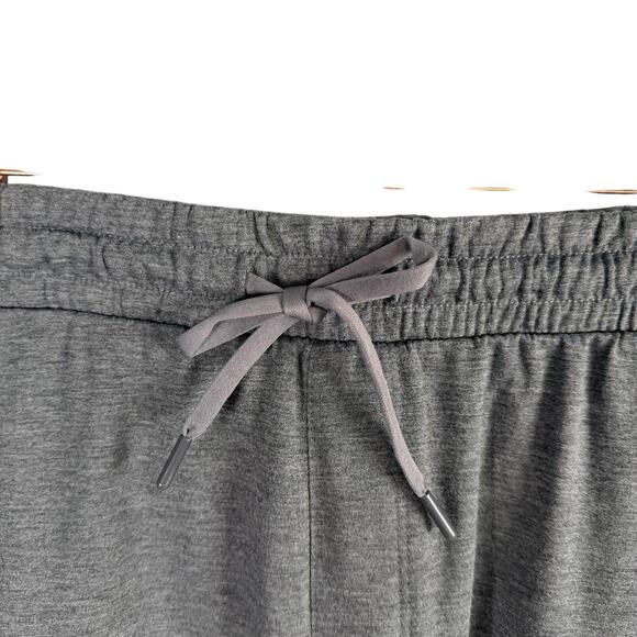 George Shorts Mens 2XL 44-46 Gray Super Soft Knit Lounge Stretch Drawstring 9" - Picture 2 of 7